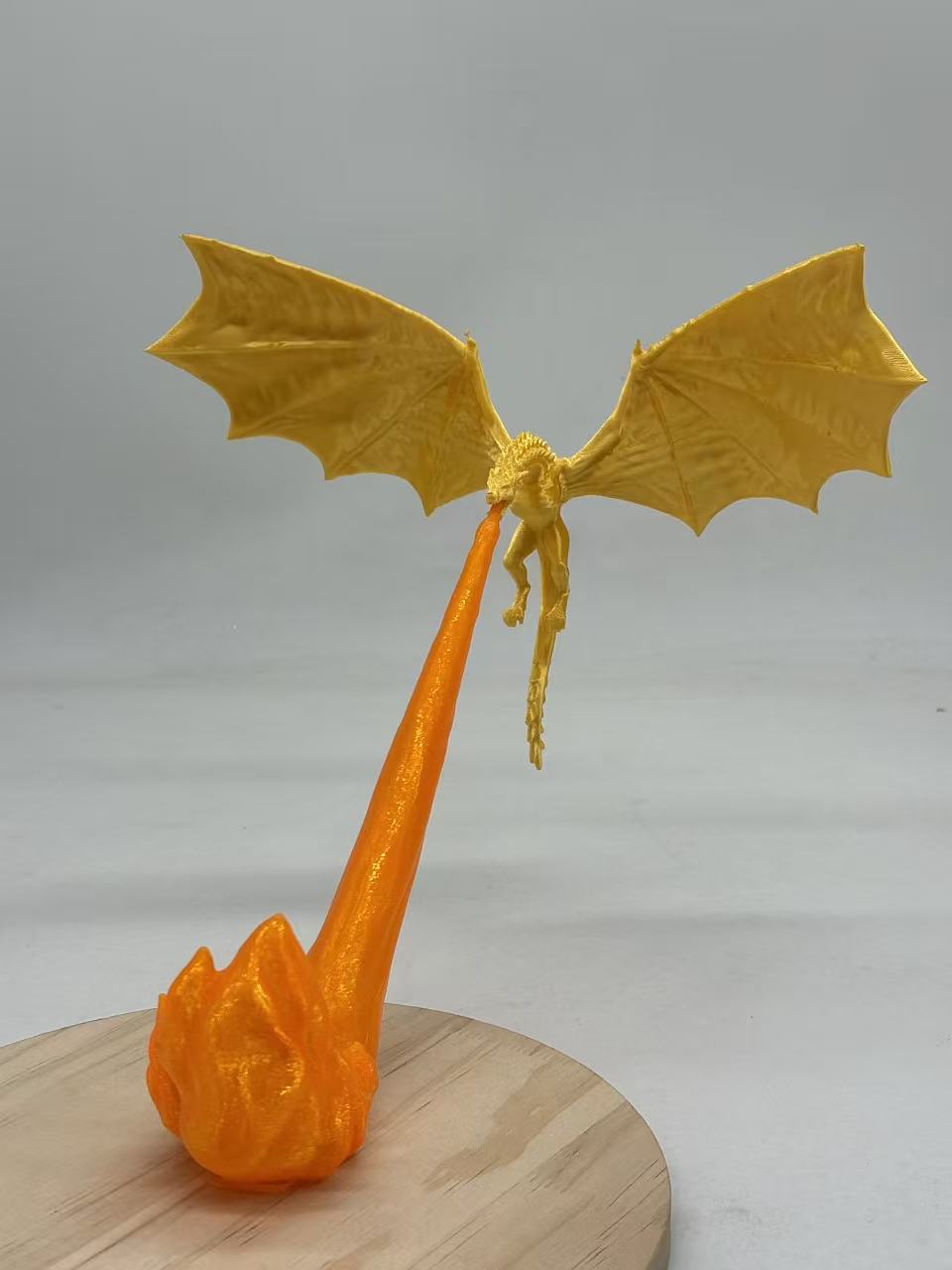 Gold dragon, Fire flame, Small